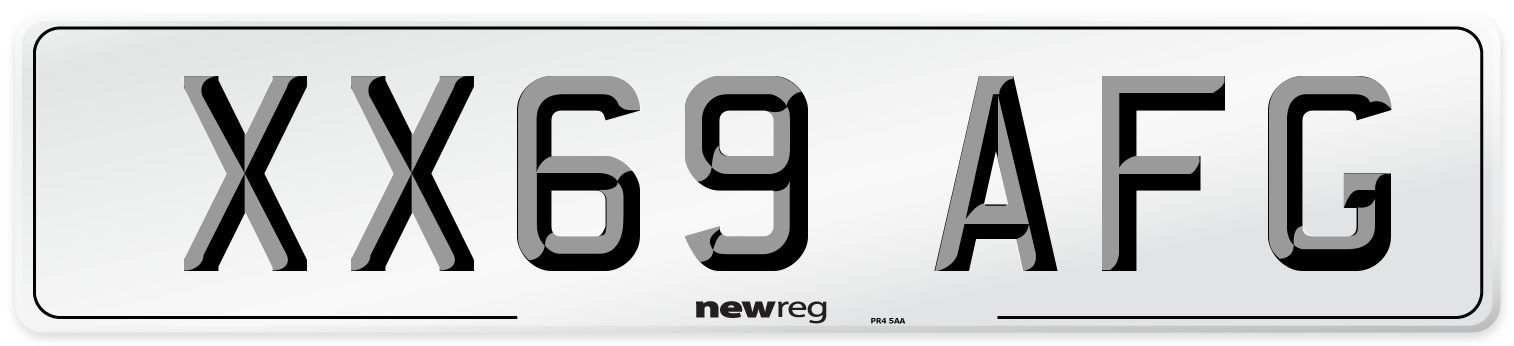 XX69 AFG Number Plate from New Reg